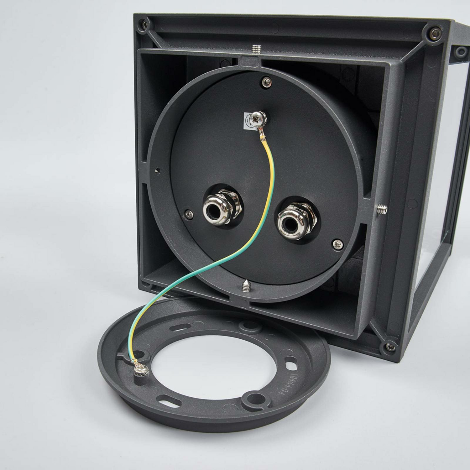 Lucande Sockellampe Annalea Sockelleuchte Gartenleuchte Lampe E27 Dunkelgrau B-Ware - 4251096528602