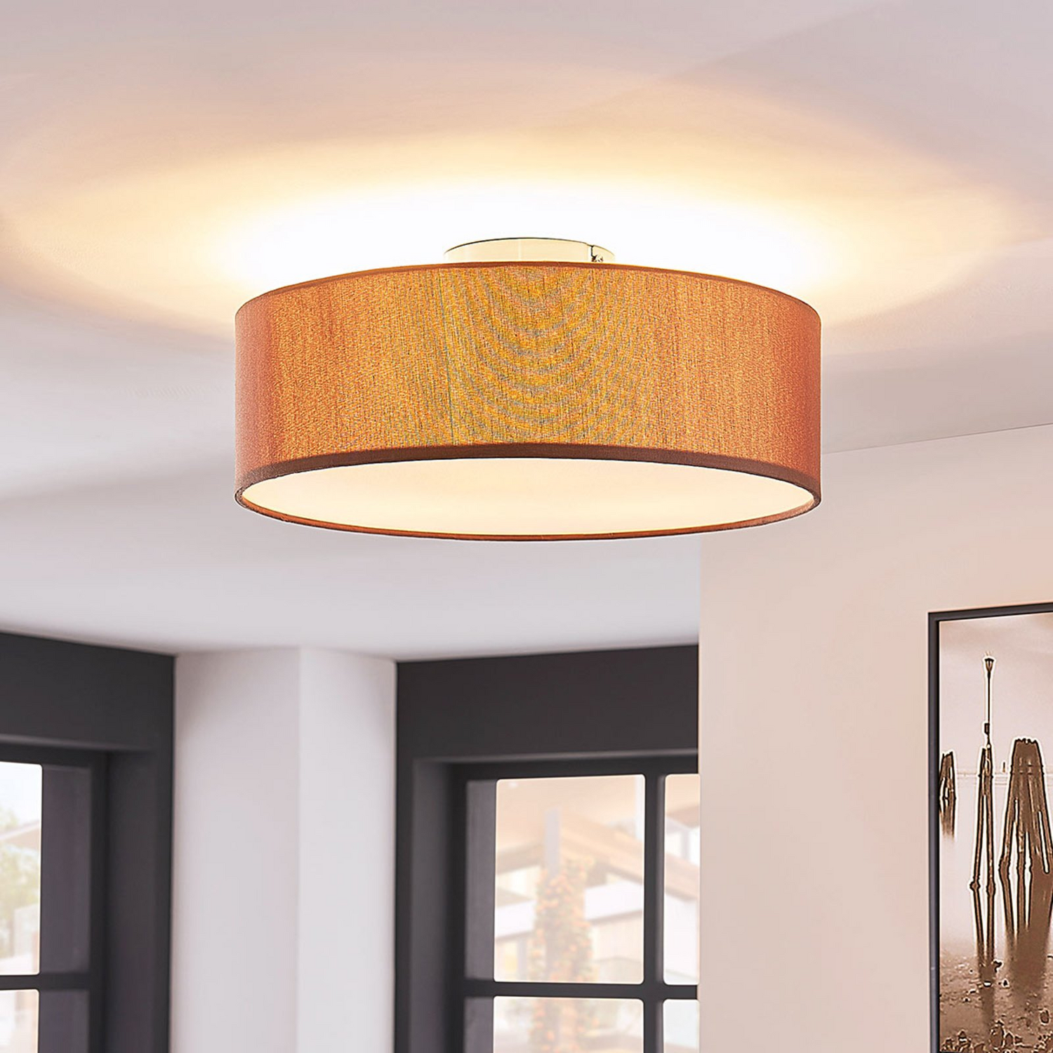 Suspension Lindby, lampe de salon Sebastian, ampoule E27