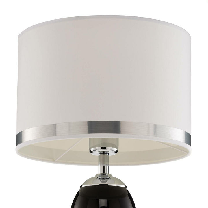 Euluna Tischleuchte Lund Tischlampe Tischlicht In Weiß Und Schwarz Höhe 60 Cm B-Ware