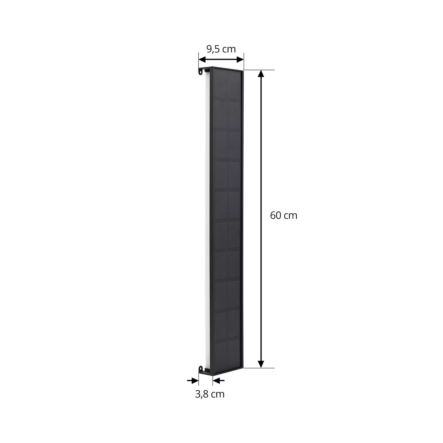 Lindby Led Solar Wandleuchte Laarni Dimmbar Ip54 Schwarz Wandlampe Lampe Leuchte B-Ware