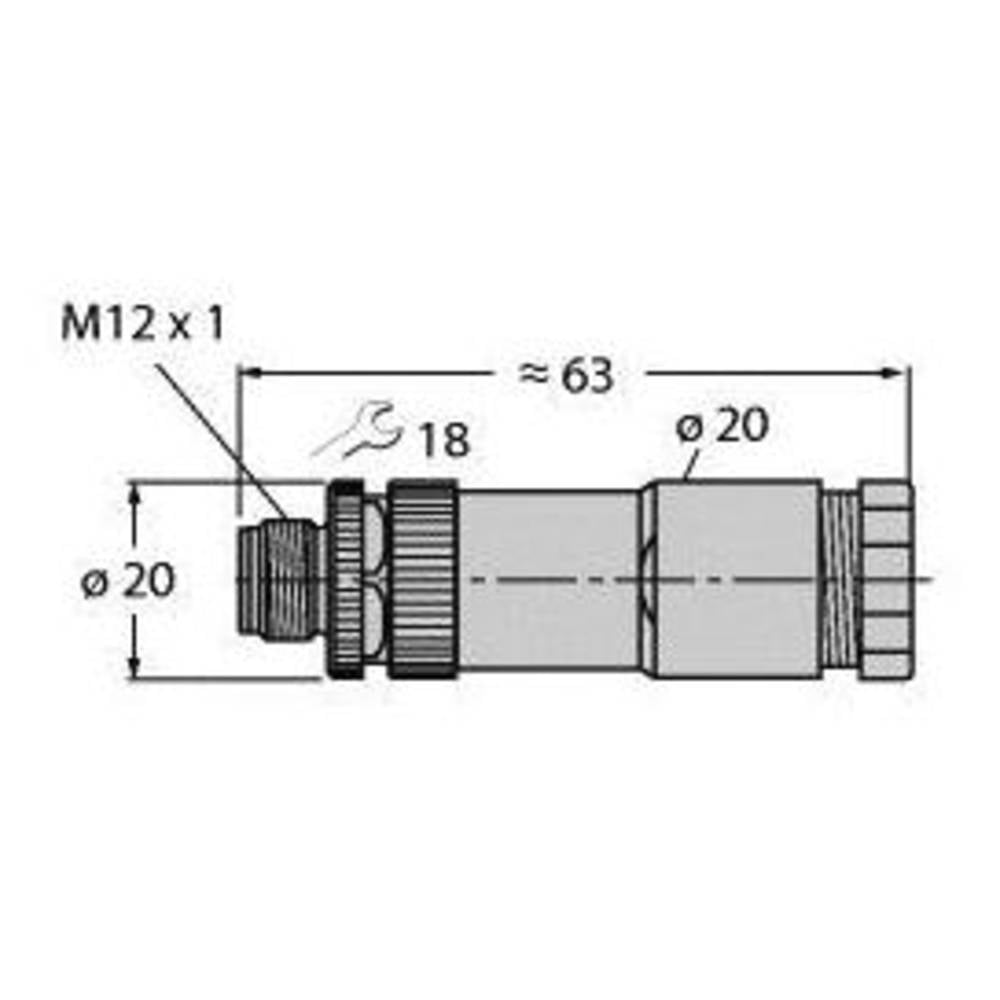 Turck 6934721 Sensor-/Aktor-Steckverbinder unkonfektioniert Rundsteckverbinder