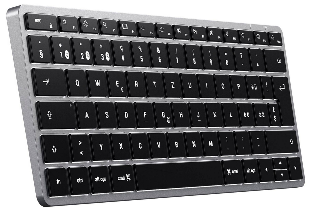 Satechi Slim X1 Schweiz QWERTZ Bluetooth Tastatur Keyboard Bluetooth-Tastatur