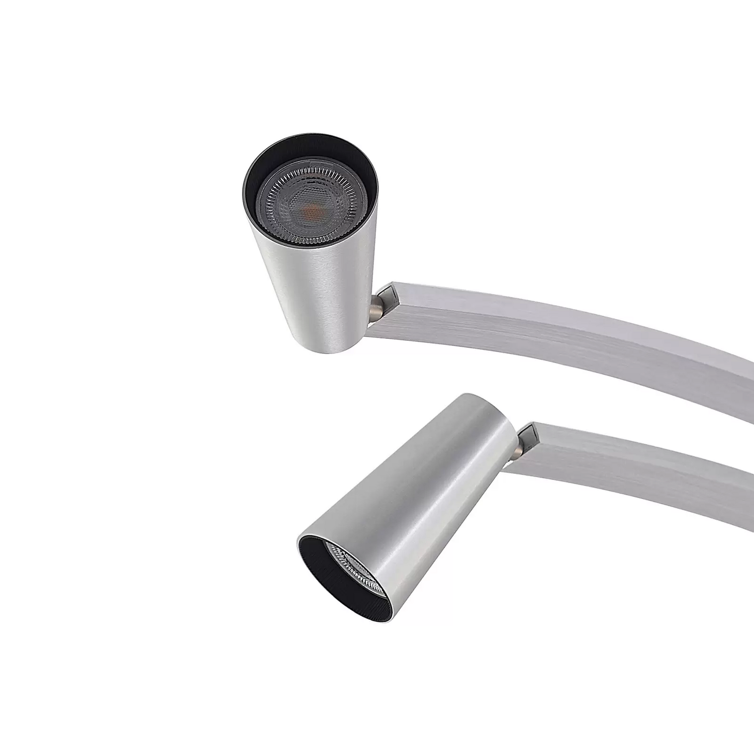 B-Ware Lucande Velanoris Deckenlampe Alu Gebürstet Deckenleuchte Lampe Leuchte Spot