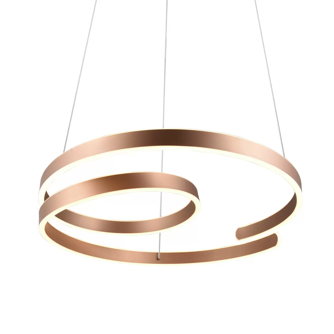 Trio Lighting LED-Hängeleuchte Marnie switch-dim kaffee Hängelampe Lampe Leuchte