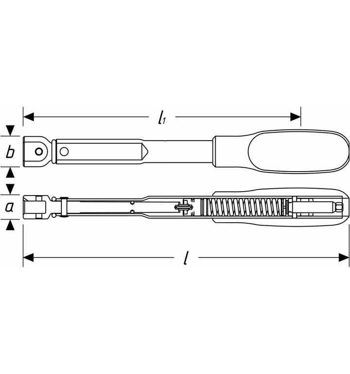 Hazet Drehmomentschlüssel für Einsteckwerkzeuge Werkzeug-Schlüssel 5 bis 50 Nm
