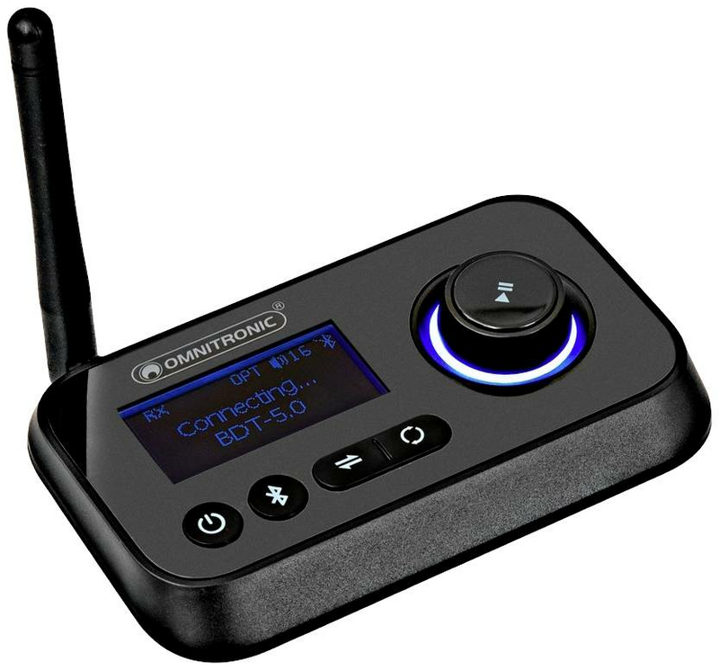 B-Ware Omnitronic Bdt 5.0 Bluetooth Musik Sender Audioadapter Empfänger Transceiver 30m
