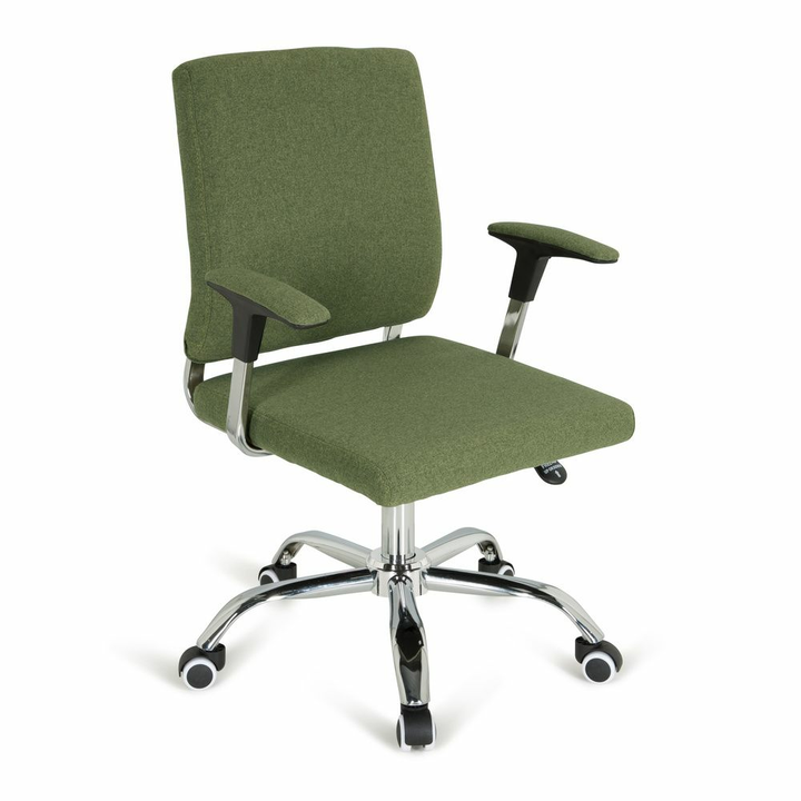 hjh OFFICE Bürostuhl Drehstuhl CHARLES I Stoff grün Chefsessel Sessel Stuhl Büro