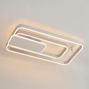 Lucande Kadira LED-Deckenlampe Deckenlampe Deckenleuchte Deckenlicht 60cm nickel