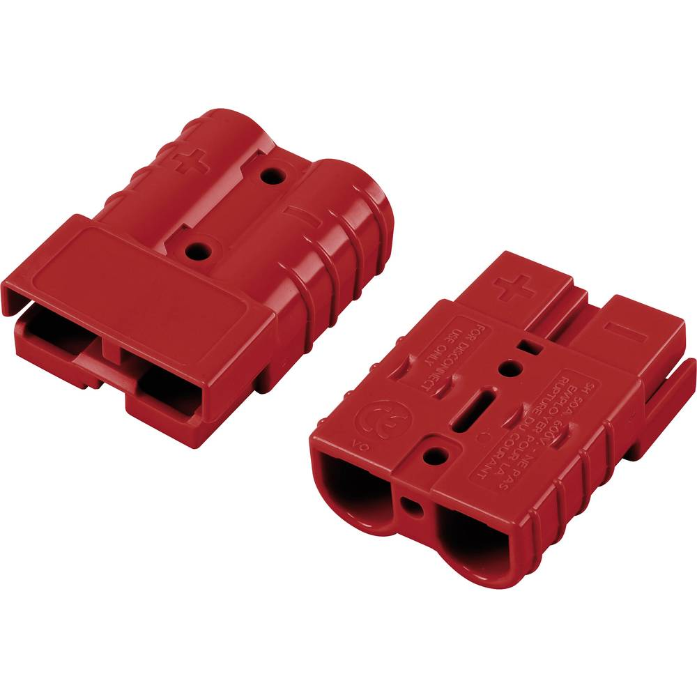 TRU COMPONENTS 50 A Hochstrom-Batteriesteckverbinder Rot Steckverbinder Stecker