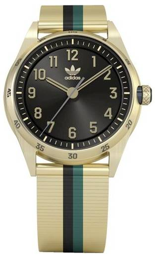 Adidas Quarz Armbanduhr Aosy22526 Gold Material Stahl Edelstahl Uhr B-Ware - 840190029142