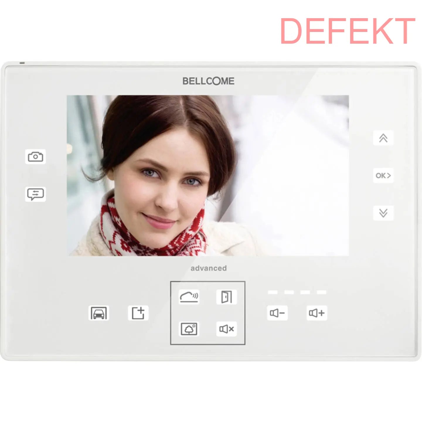 D-Ware Bellcome Inneneinheit Video Set 7 Zoll Monitor Weiß Advanced Defektware - 6425859407918