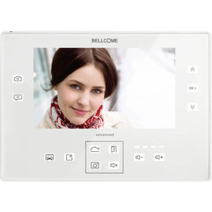 B-Ware Bellcome Inneneinheit Video Set 7 Zoll Monitor Weiß Advanced Videoüberwachung915