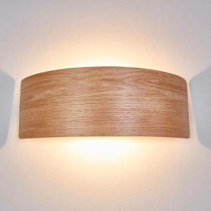 B-Ware Lindby Wandleuchte Wandlampe Led Rafailia Holz Warmweiß Leuchte Licht Natur361