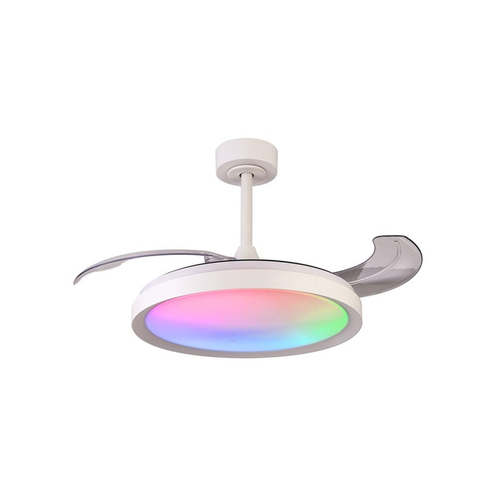 Mantra Siberia Deckenventilator Led Fernbedienung Dimmbar Weiß Lampe Lüfter Spot B-Ware - 8435153287589