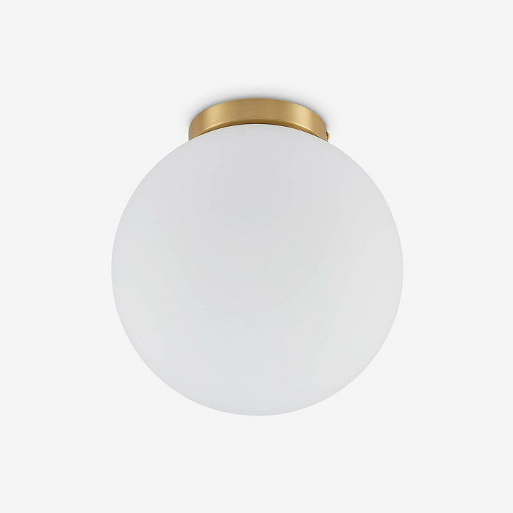 Lindby Meriala Deckenlampe Deckenleuchten Lampe Leuchte E27 Glas messing weiß