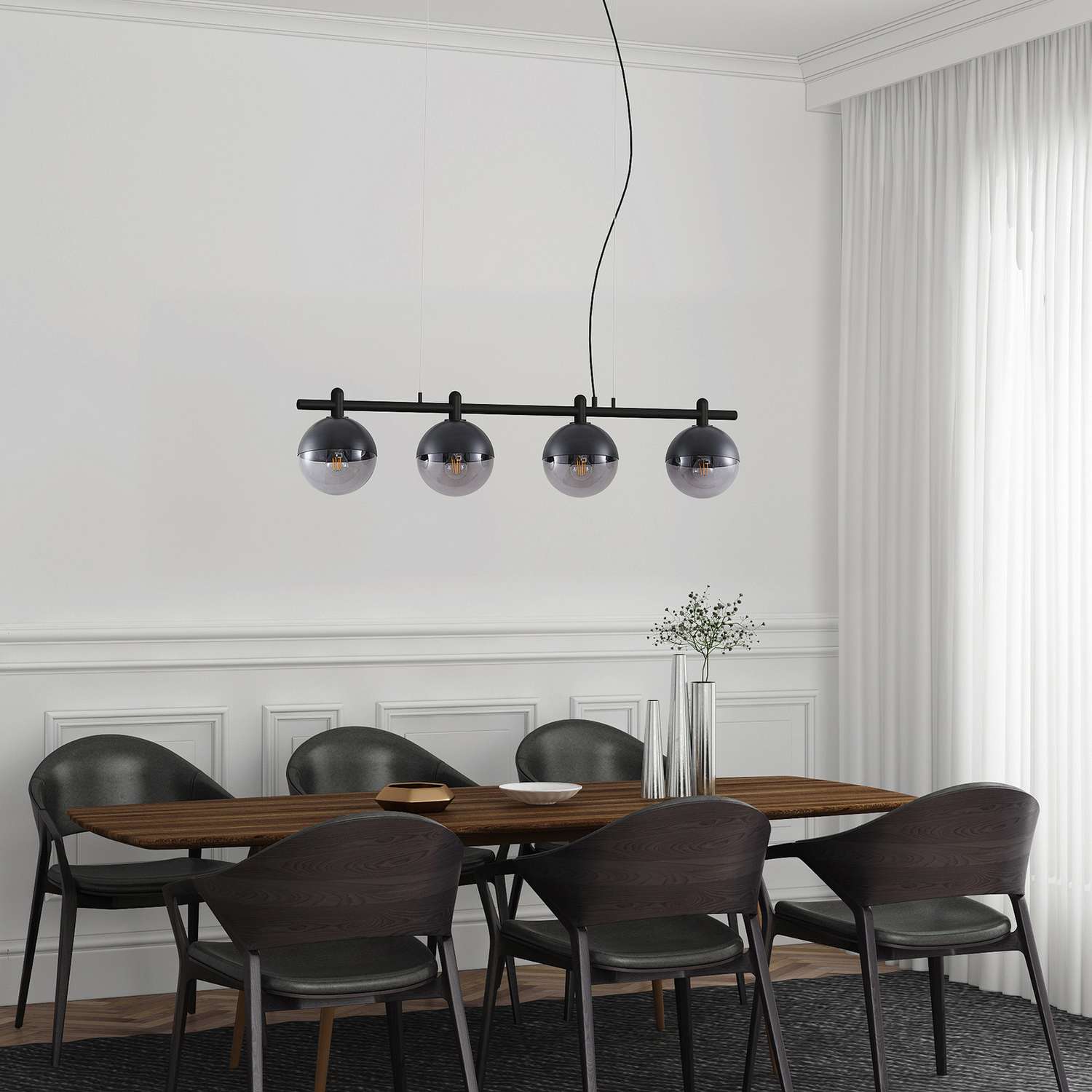 Lucande Dustian Hängeleuchte Hängeleuchte Leuchte Lampe Ip20 E27 40 W  4 Flammig B-Ware - 4251096580310