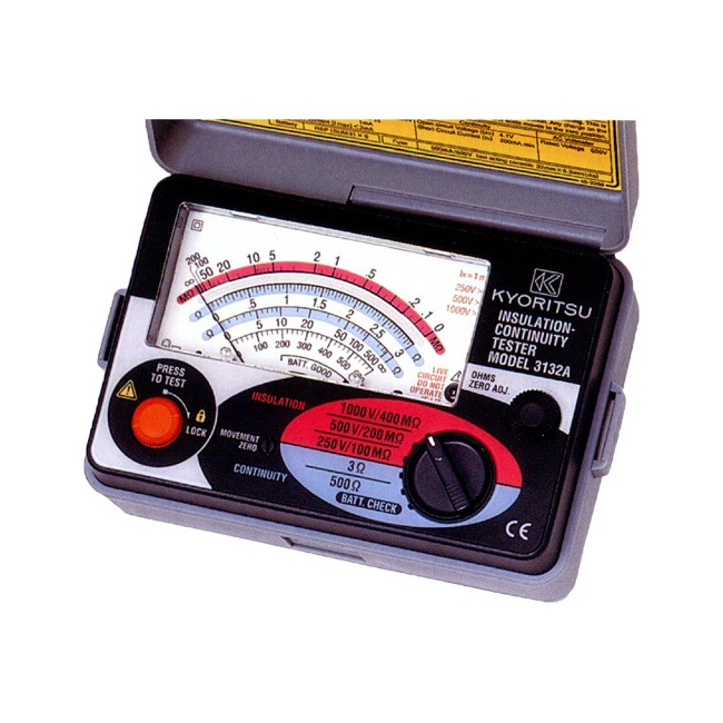 Kyoritsu KEW-3132A 250 V 500 V 1000 V Isolationsmessgerät Durchgangsprüfer