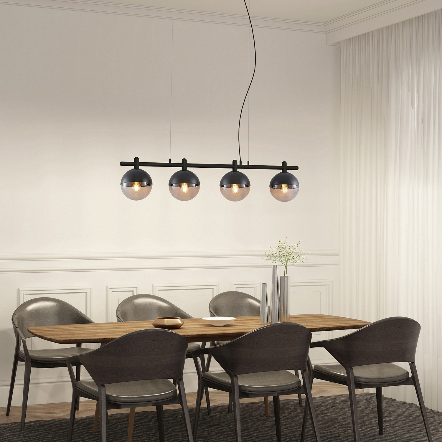 Lucande Dustian Hängeleuchte Hängeleuchte Leuchte Lampe Ip20 E27 40 W  4 Flammig B-Ware - 4251096580310