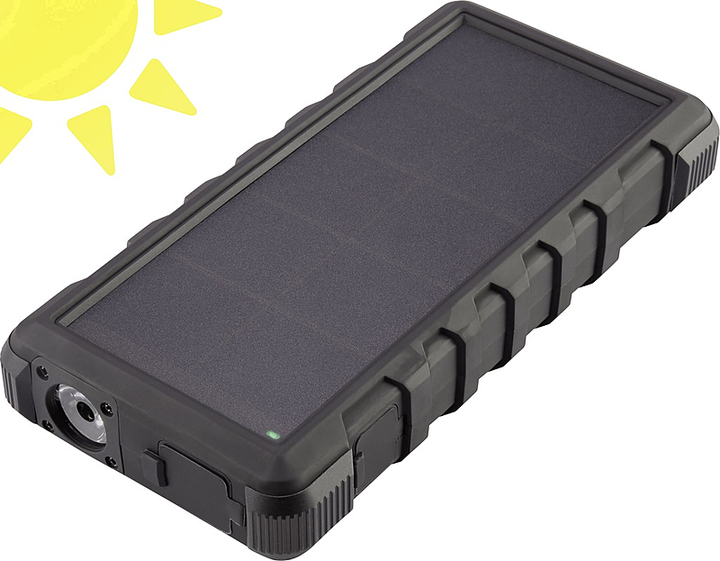 VOLTCRAFT SL-240 Solar Powerbank 24000 mAh Akku Solarladegerät Handyzubehör558