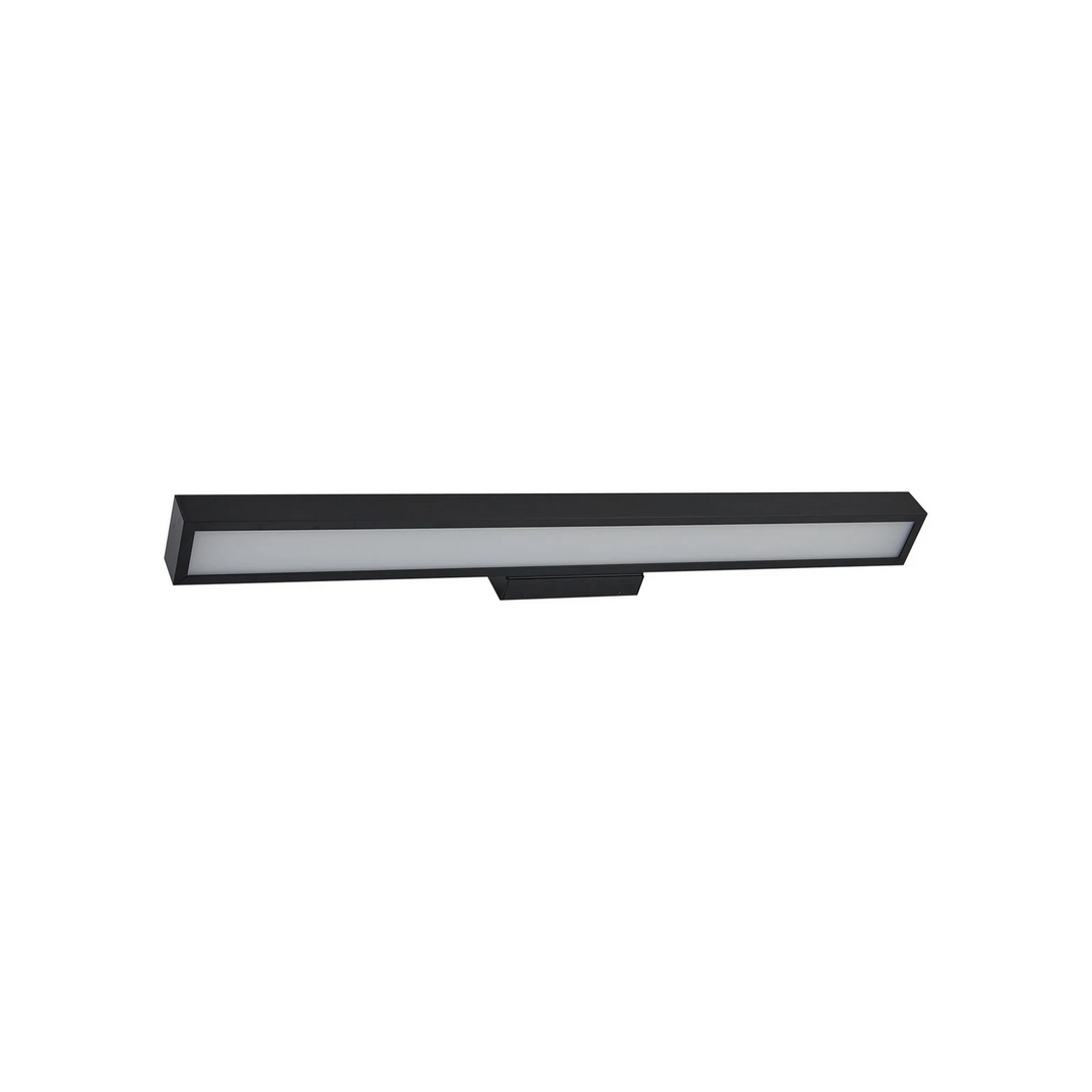 Lucande LED-Spiegelleuchte Zafira Wandleuchte Wandlampe schwarz Alu 90 cm IP44