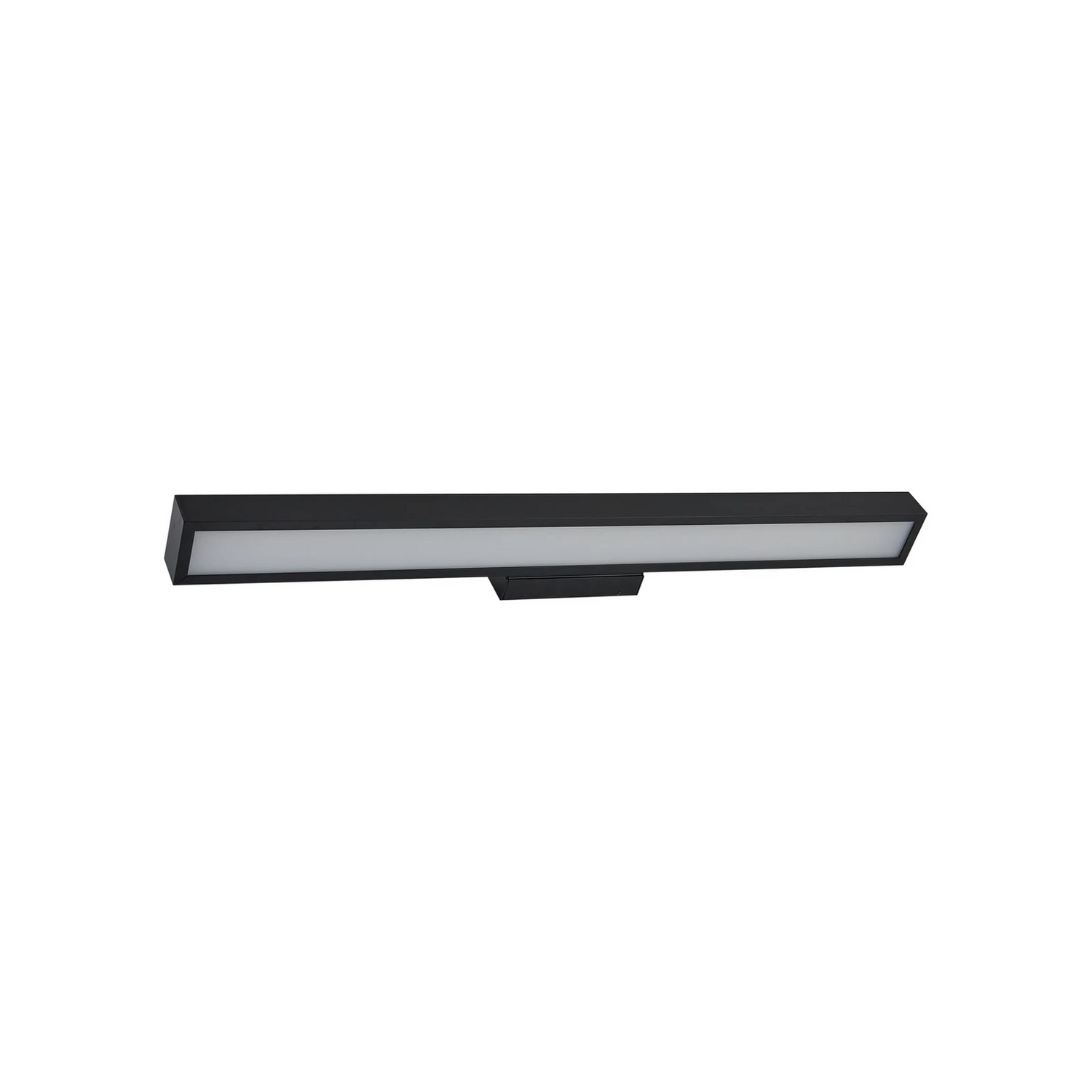 Applique murale LED Lucande Zafira, qualité B, en aluminium noir, 90 cm, IP44