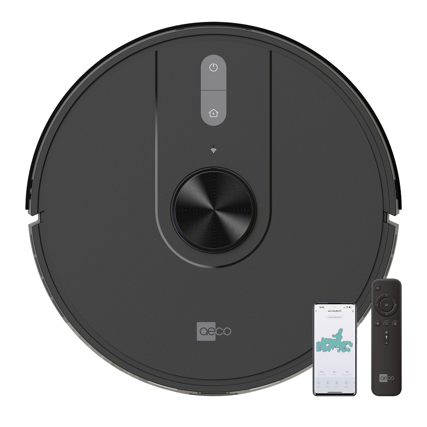 B-Ware Aeco Vacubot X5 Saug Und Wischroboter Schwarz App Gesteuert Haushaltsgerät970 - 4260552548061
