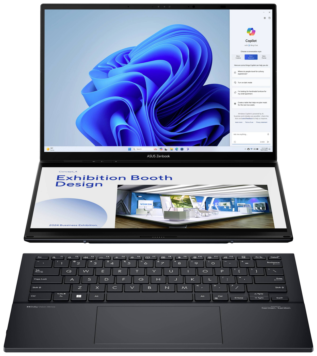 Asus Notebook Zenbook Duo OLED UX8406MA-PZ353W 35.6 cm 14 Zoll Laptop-Sicherheit