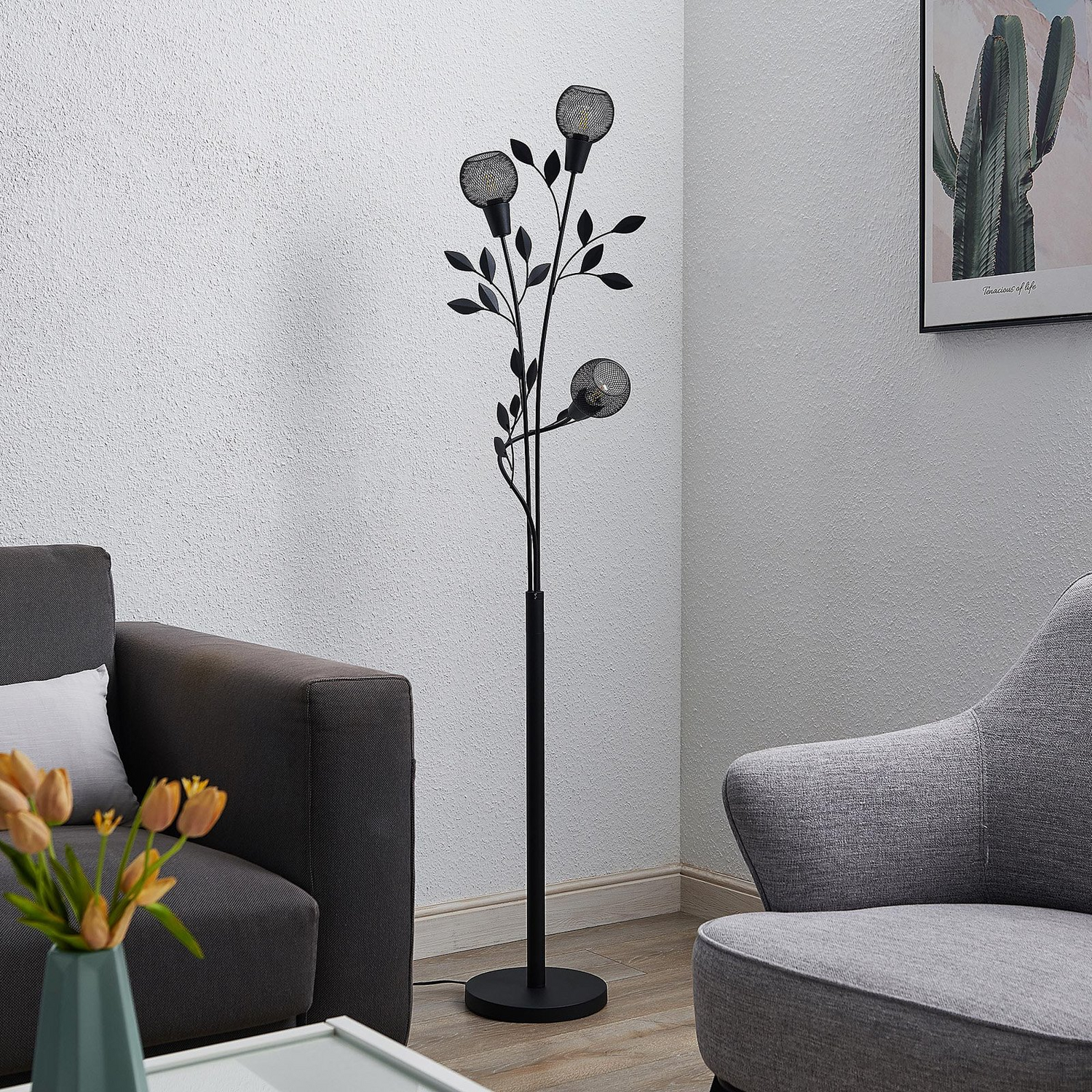 B-Ware Lindby Kanye Florentiner Stehlampe Stehleuchte Standlampe Leuchte Dreiflammig