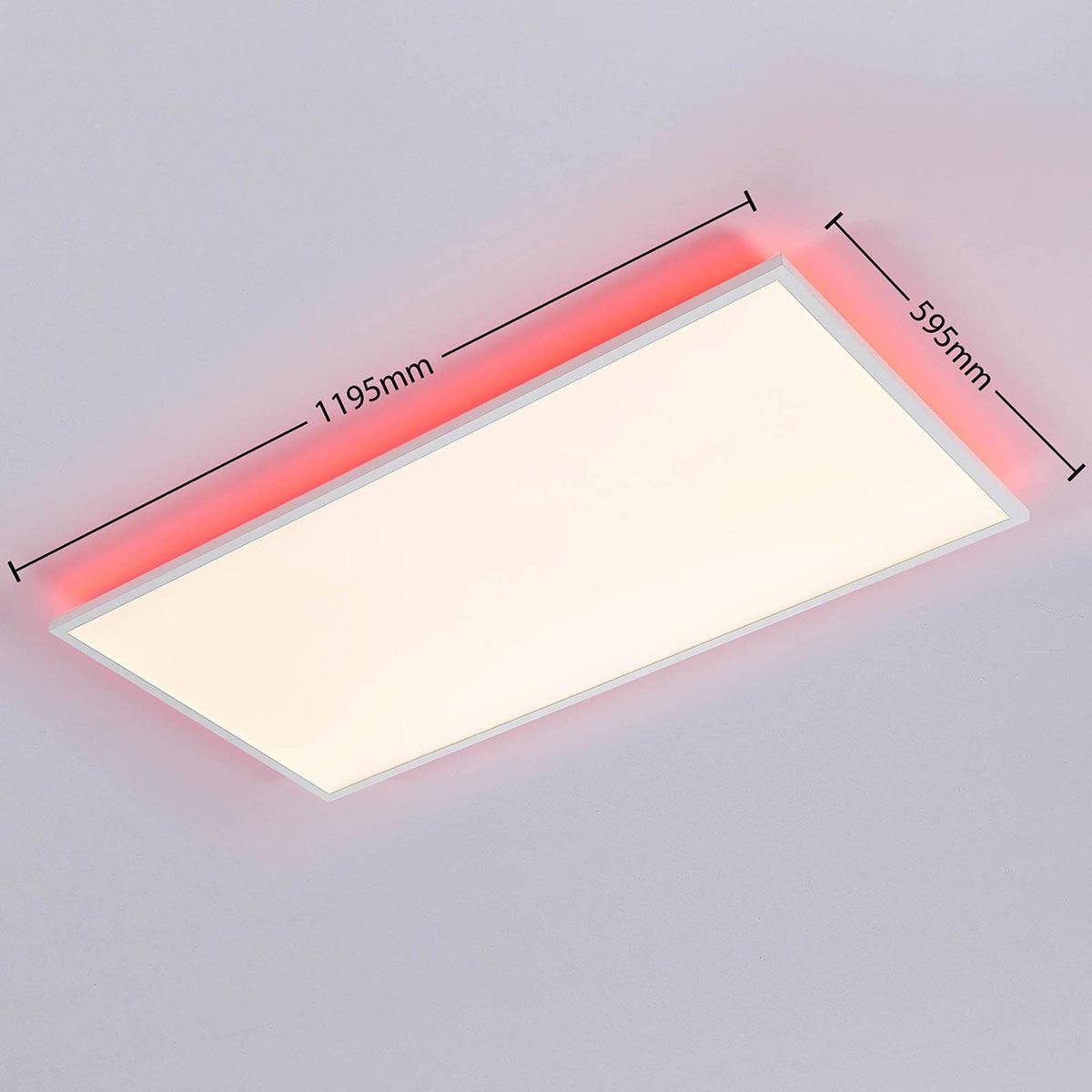 Arcchio LED Panel Deckenleuchte Flächenleuchte Fernbedienung weiß CCT RGB dim13 - 4251096553345