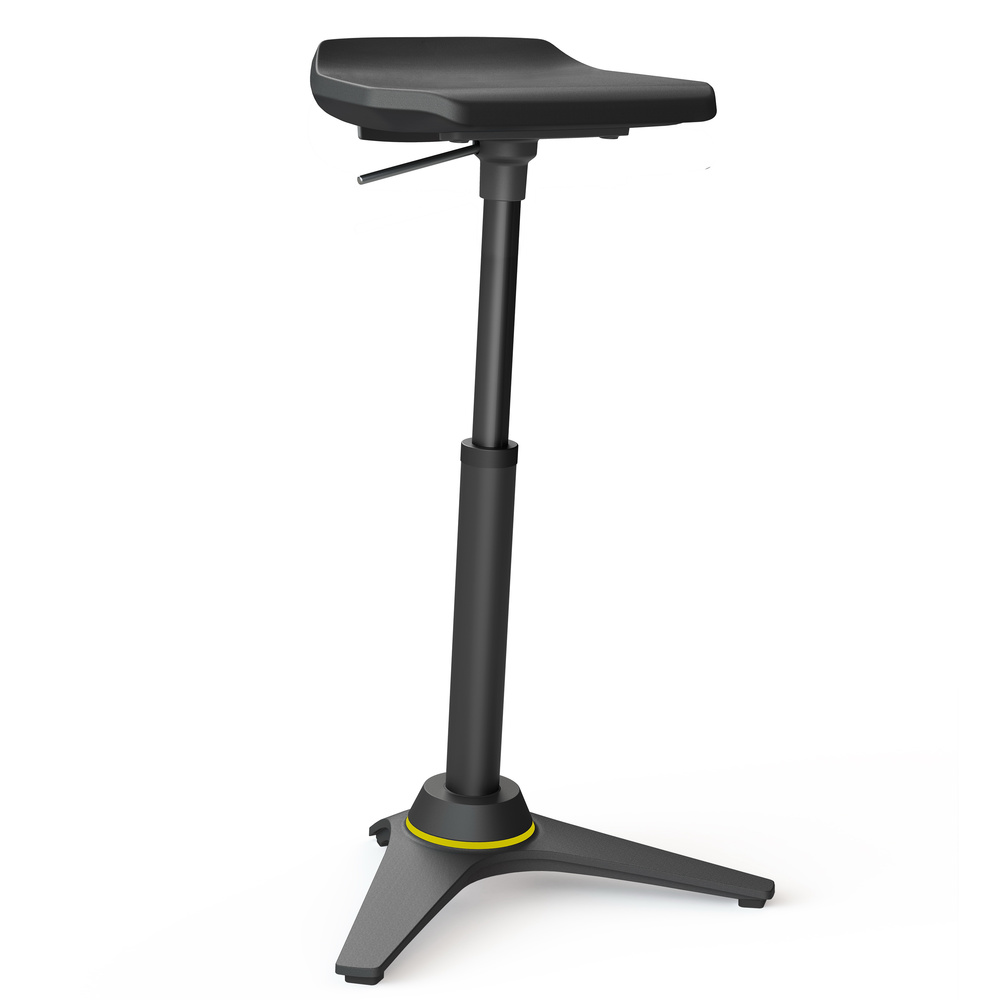 B-Ware Aeris Muvman Industry Standard Hocker Integralschaum Swopper Mit Esd Schwarz - 4250200407574