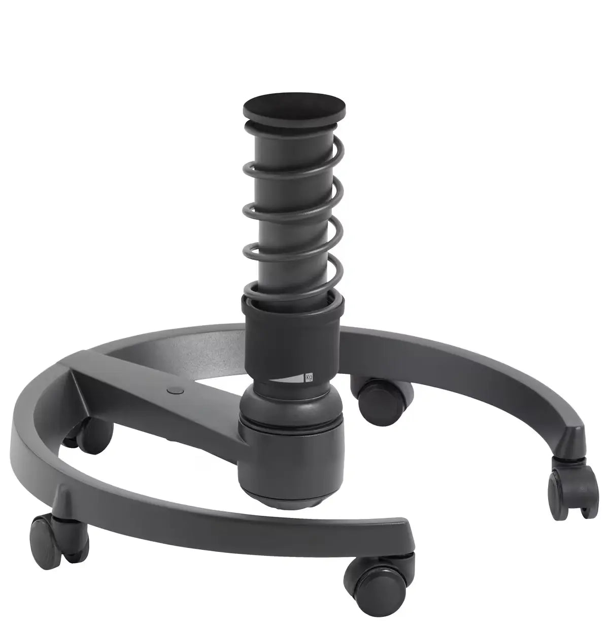 B-Ware Aeris Swopper Bürohocker Schwarz Mikrofaser Ergonomisch Höhenverstellbar Hocker - 1