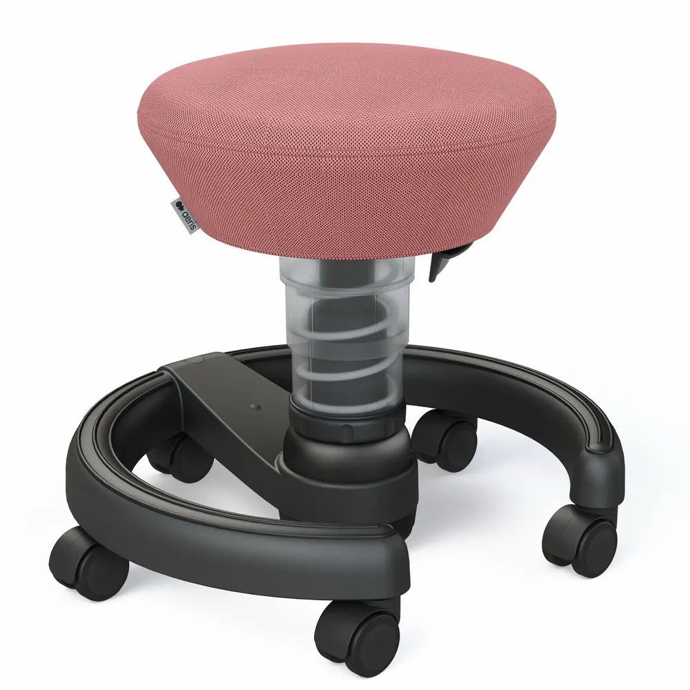B-Ware Aeris Swoppster Rosa Gestell Schwarz Kinder Drehstuhl Rollen Aktiv Hocker Sitz - 1