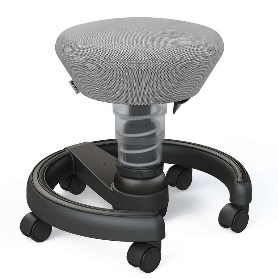 Aeris Swoppster Kinderhocker Schreibtischstuhl Drehstuhl Grau Höhenverstellbar B-Ware - 4250200407178