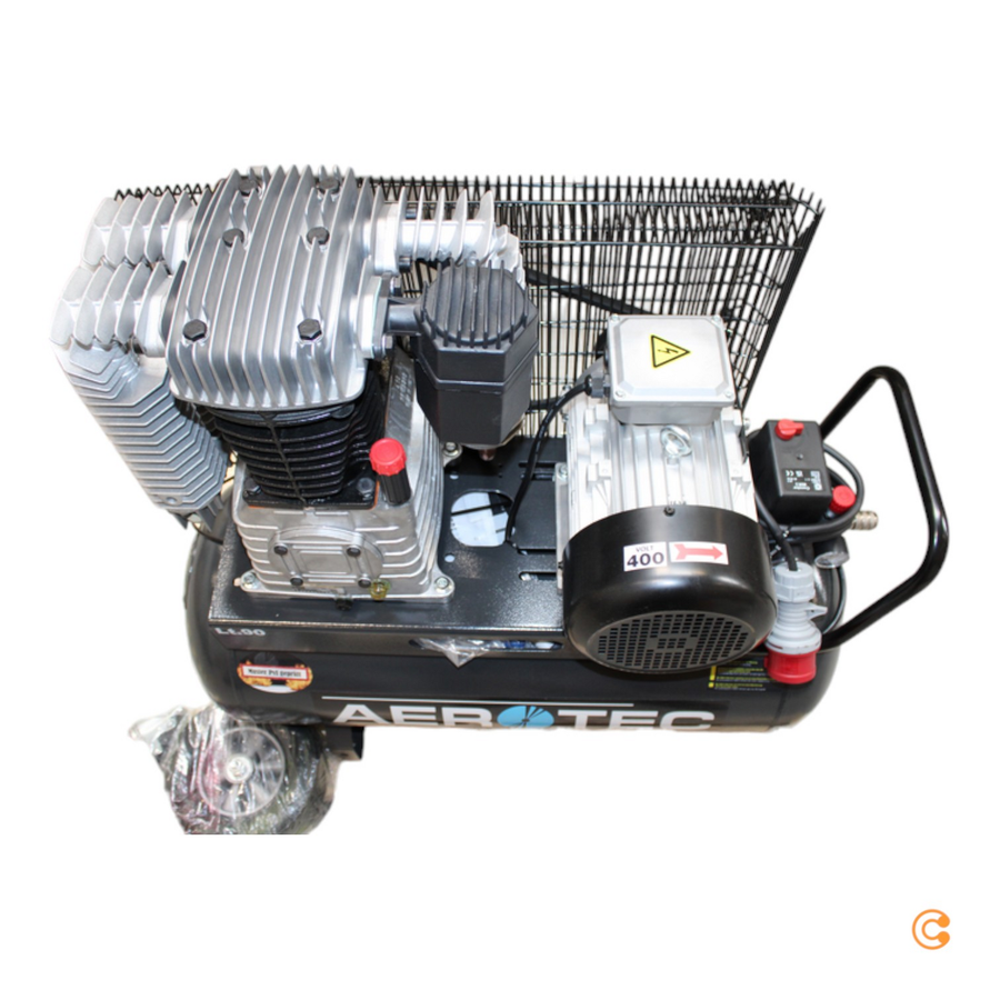 Aerotec Kompressor Druckluftgerät 820 90 Pro 400 V ölgeschmiert Siehe Text/Fotos C-Ware - 4260405388929