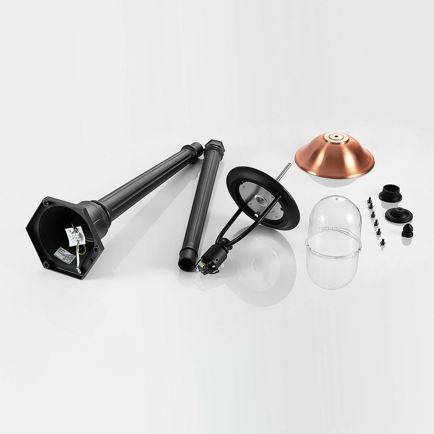 B-Ware Lindby Clint Mastleuchte Gartenlampe Gartenleuchte Wegeleuchte Lampe 1 Flam287