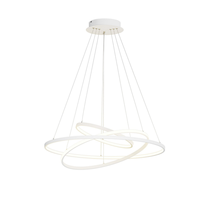 Lucande Led Pendelleuchte Ezana Deckenlampe Deckenlicht Hängeleuchte Led Weiß B-Ware