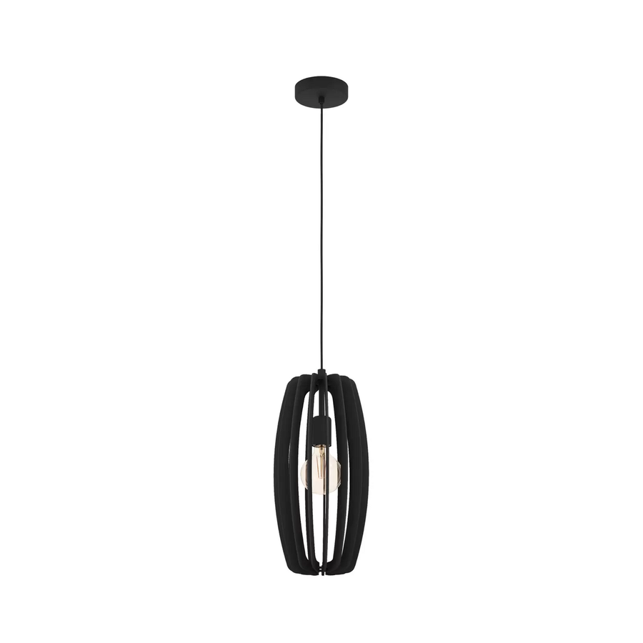 Eglo Hängeleuchte Bajazzara Ein Käfigschirm Schwarz Hängelampe Lampe Leuchte E27 B-Ware - 9008606244348