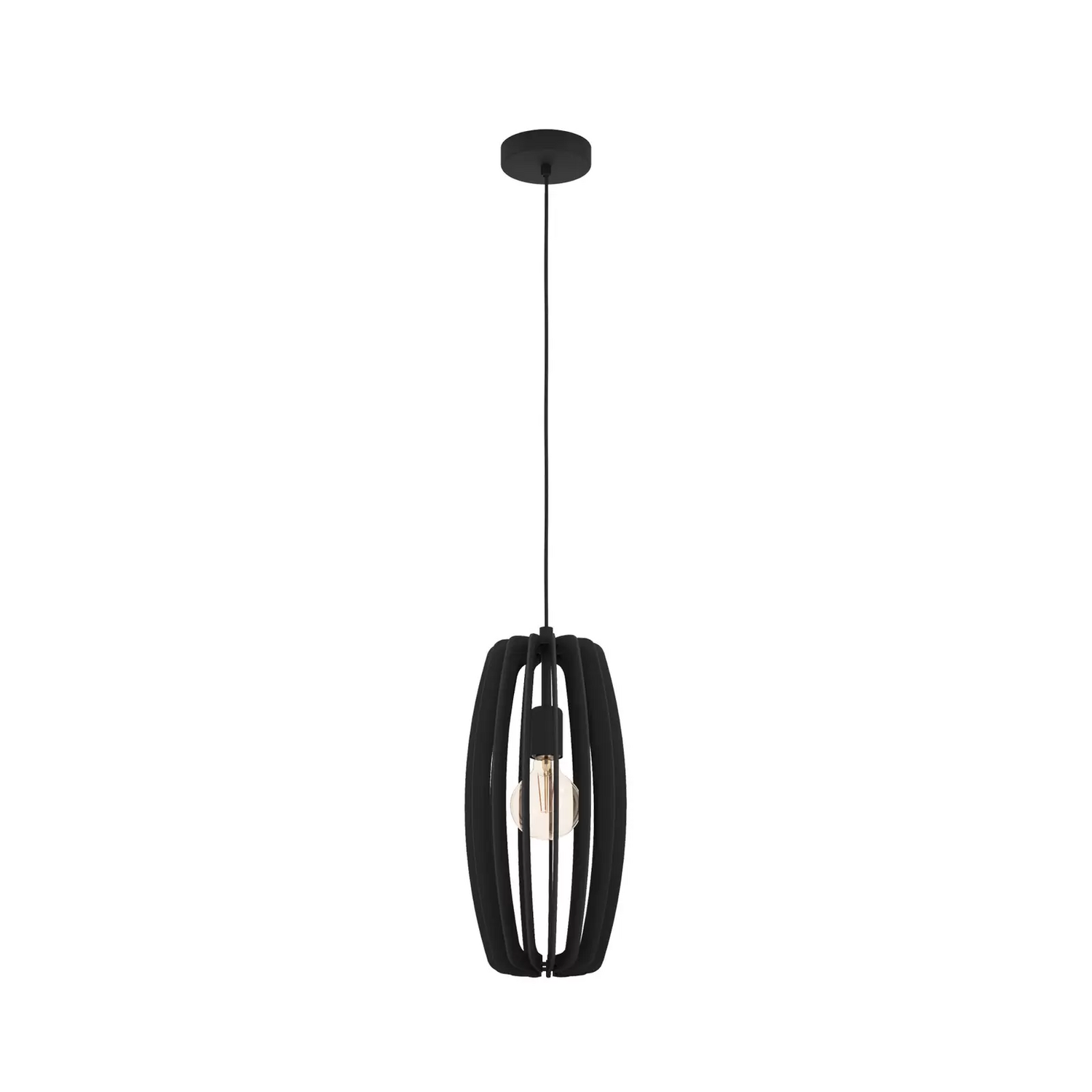 B-Ware Eglo Hängeleuchte Bajazzara Ein Käfigschirm Schwarz Hängelampe Lampe Leuchte E27
