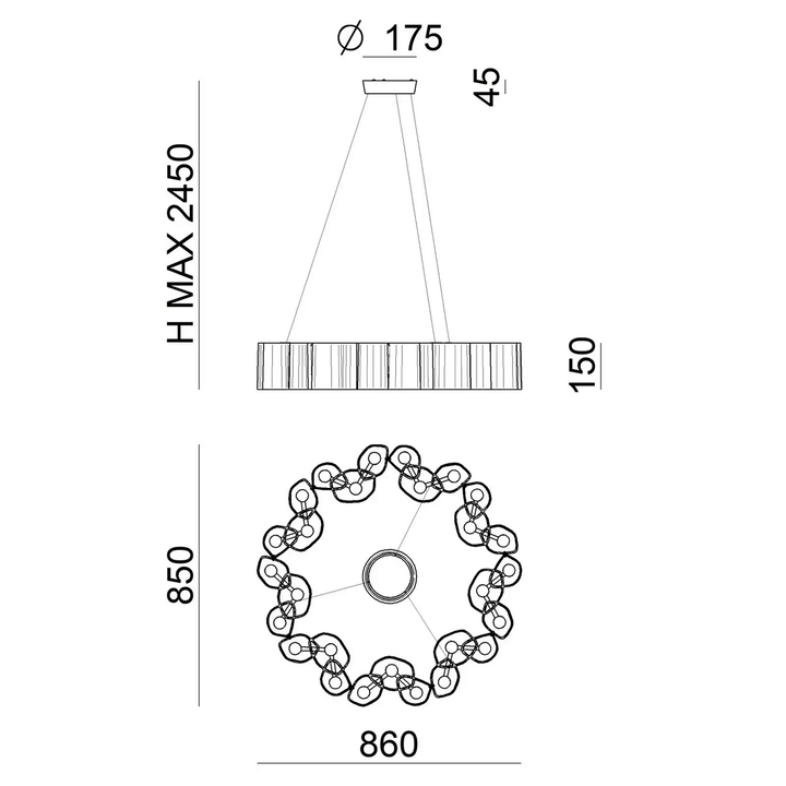 Stilnovo Honey LED-Pendelleuchte Pendellampe Leuchte Lampe DEFEKTWARE