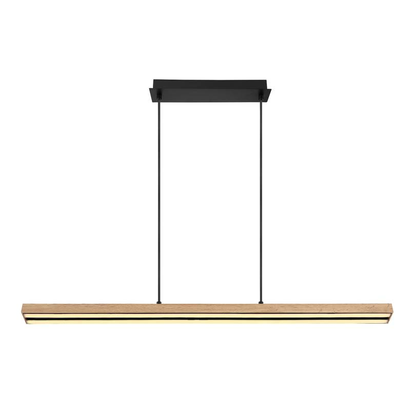 Globo Led Pendelleuchte Doro Hängeleuchte Hängelampe In Holzoptik Breite 7,5614 B-Ware