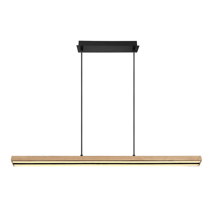 Globo Led Pendelleuchte Doro Hängeleuchte Hängelampe In Holzoptik Breite 7,5614 B-Ware