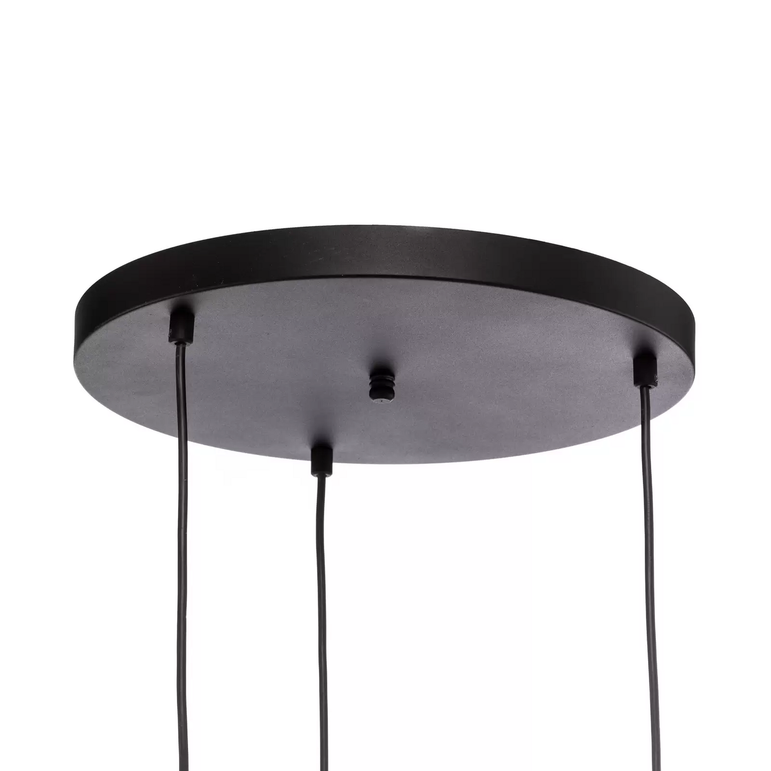 B-Ware Hängelampe Vatoz 6142 3fl Rondell Schwarz Opalglas Hängeleuchte Leuchte Lampe