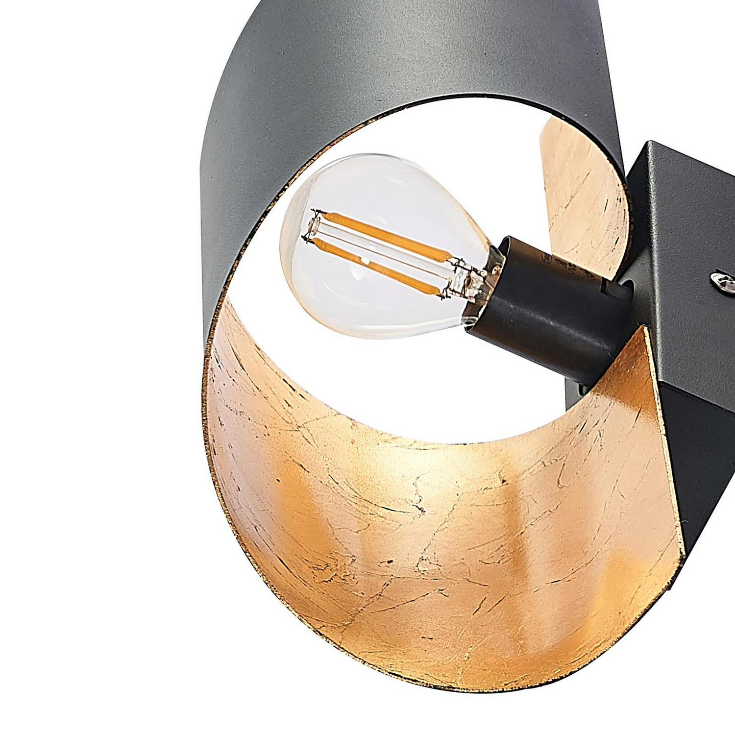 Applique murale Lindby Chenotara de qualité B, lampe murale, luminaire, E14, noir, G885