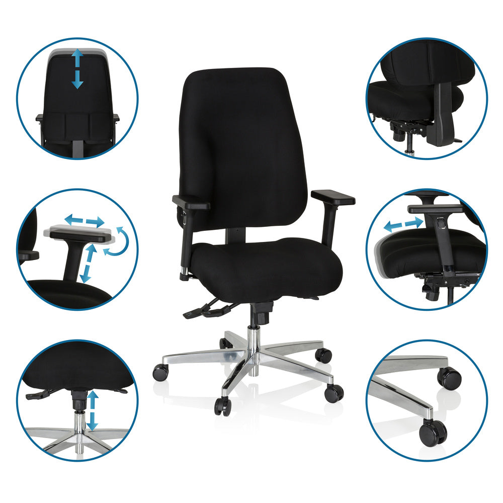 hjh OFFICE ZENIT COMFORT Profi Bürostuhl Stuhl Drehstuhl Schreibtischstuhl406 - 4251084668396