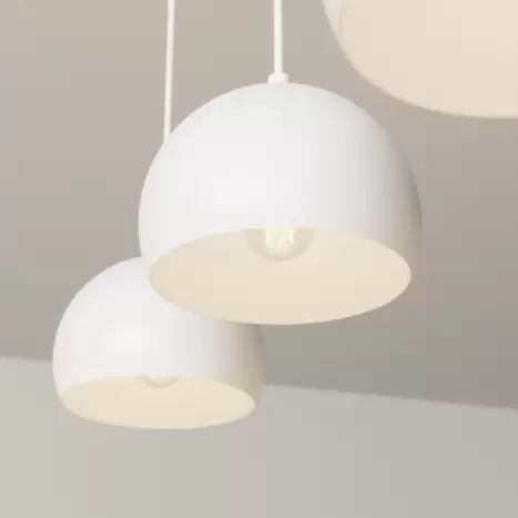 B-Ware Hängeleuchte Sool Weiß Deckenlampe Pendelleuchte Deckenlicht Lampe 3 Flg E27 - 6111116