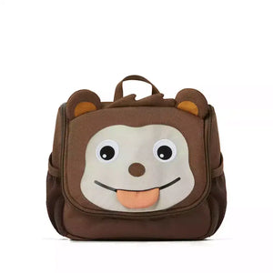 B-Ware Affenzahn Kulturbeutel Waschtasche Braun Kindertasche Reisebeutel Aufbewahrung