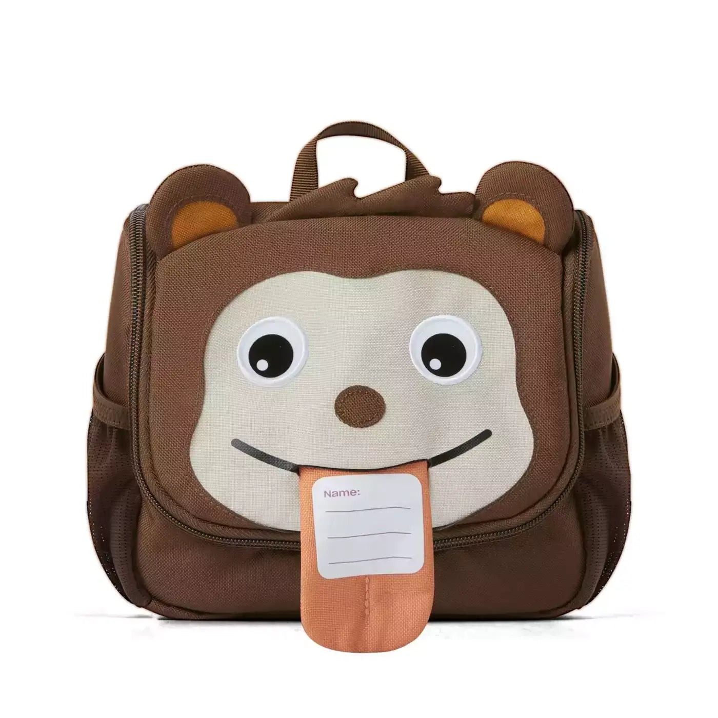 B-Ware Affenzahn Kulturbeutel Waschtasche Braun Kindertasche Reisebeutel Aufbewahrung - 4057081070633