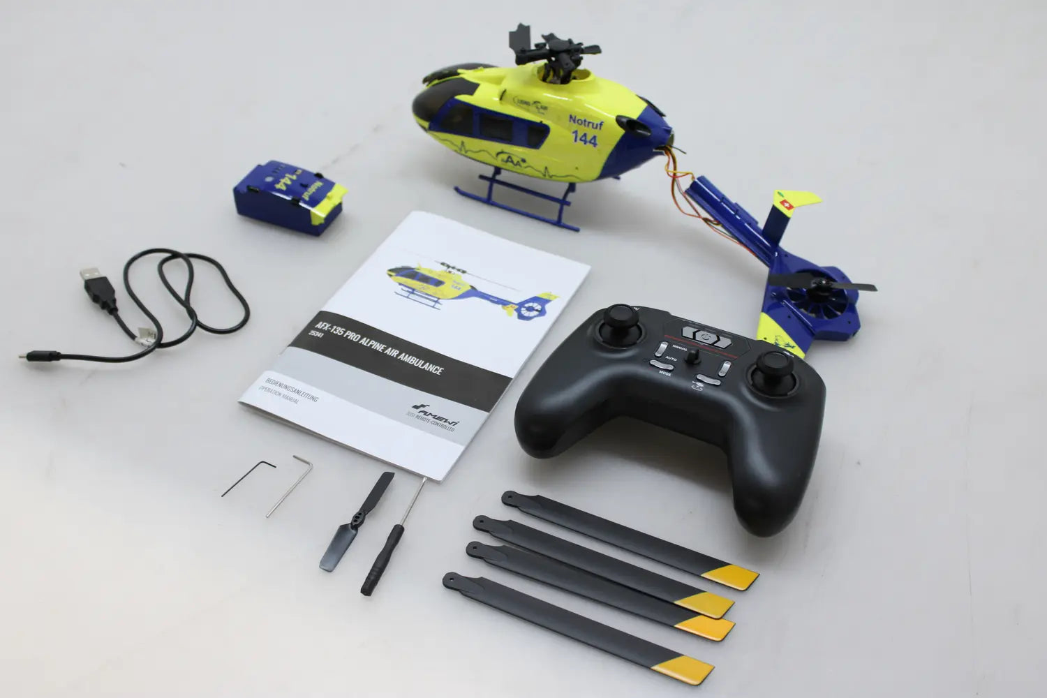 D-Ware Amewi Afx 135 Pro Alpine Air Rc Hubschrauber Modellbau Helikopter Defektware728 - 4262408975885