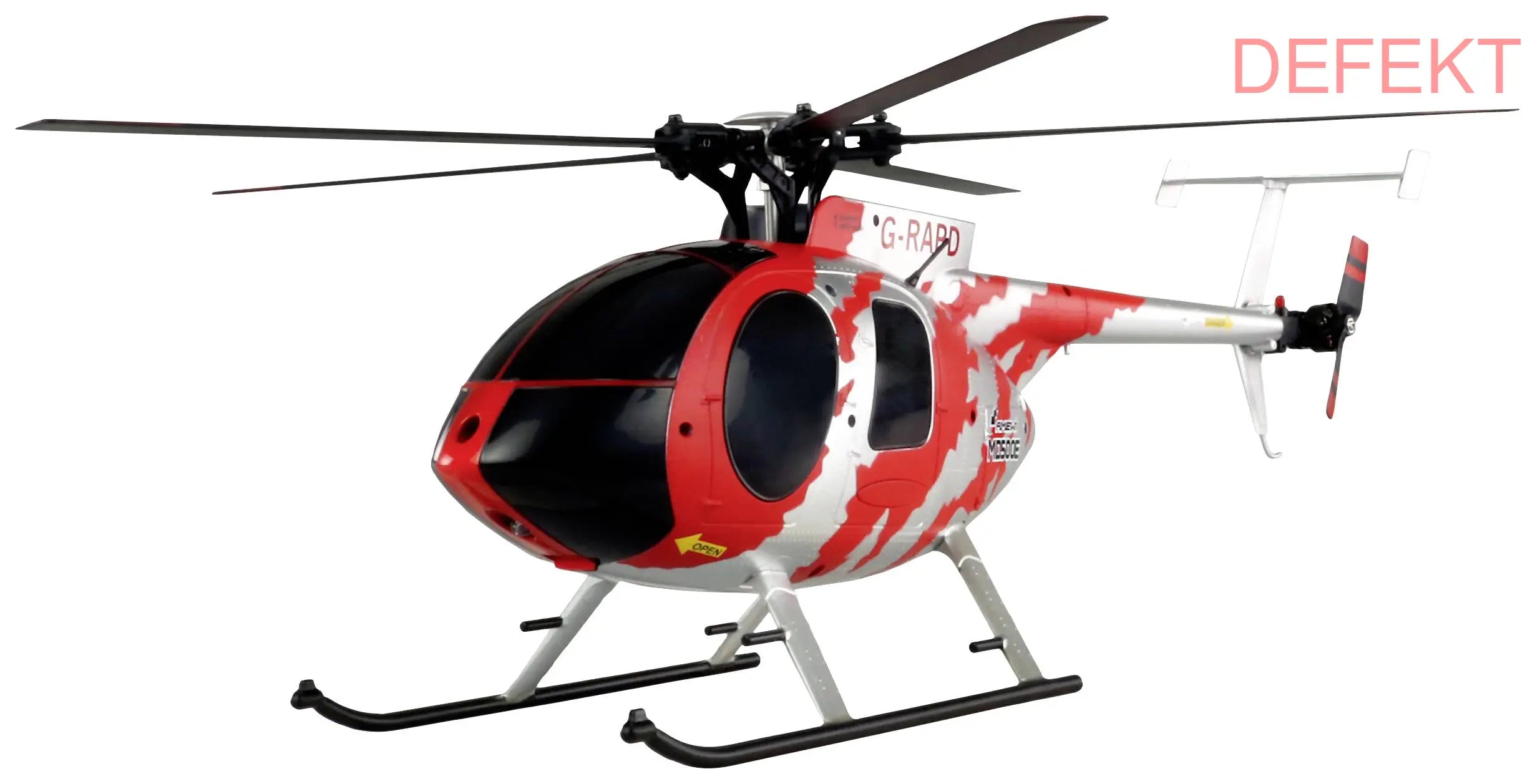 D-Ware Amewi Afx Md500 E Zivil Rc Hubschrauber Helikopter Heli Modellbau Defektware - 4262408970934