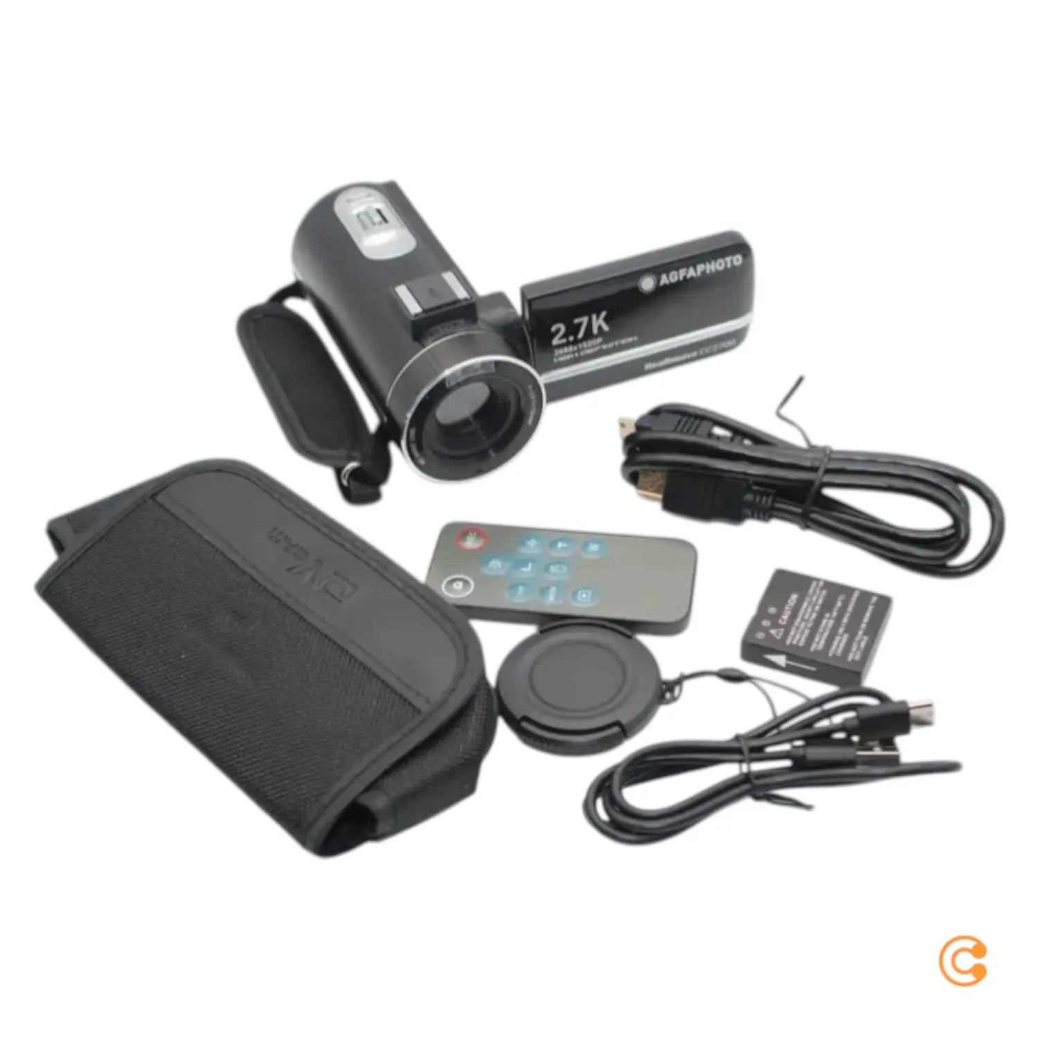 C-Ware Agfa Photo Realimove Camcorder Cam Videokamera 3 Zoll Schwarz Siehe Text/Foto - 3760265541638